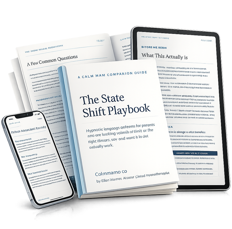 The State Shift Playbook guide, tablet, and phone mockup